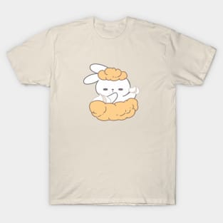 Sweet Elegance: Adorable Rabbit Transforms into a Bunibuni Creampuff T-Shirt